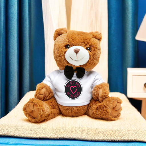 The Best Mom in the World Teddy Bear with T-Shirt